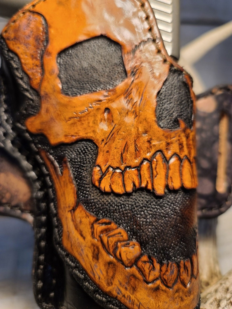Leather 1911 AIRSOFT Skull Holster 