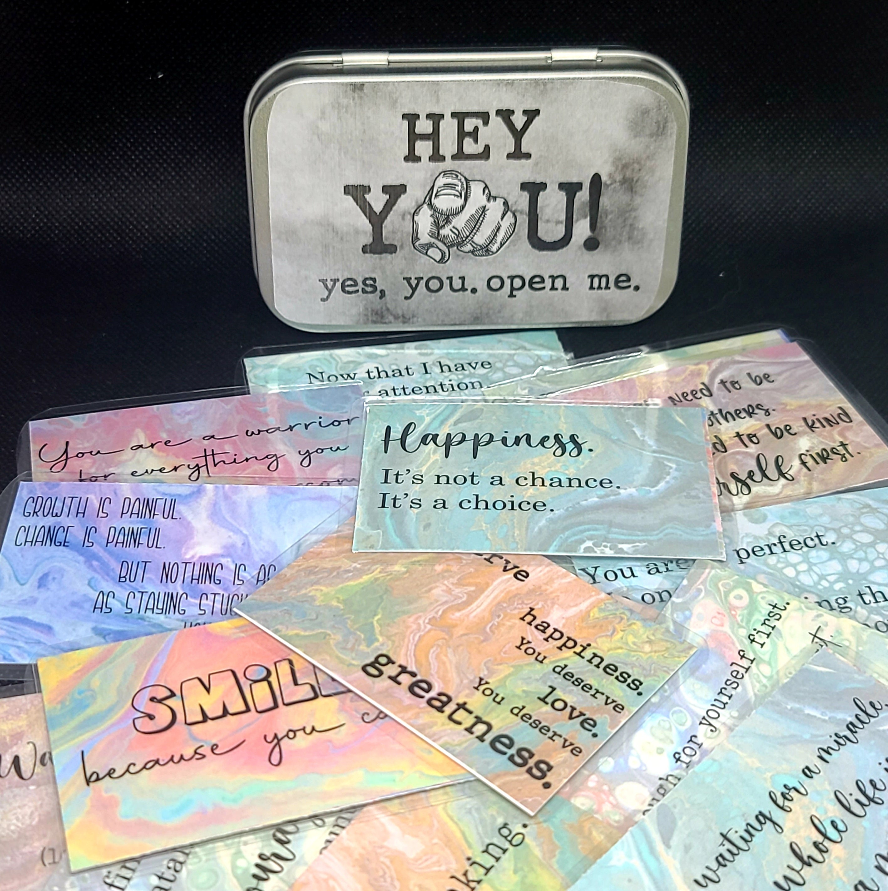 Hey You...Open Me! Motivational Card Box
