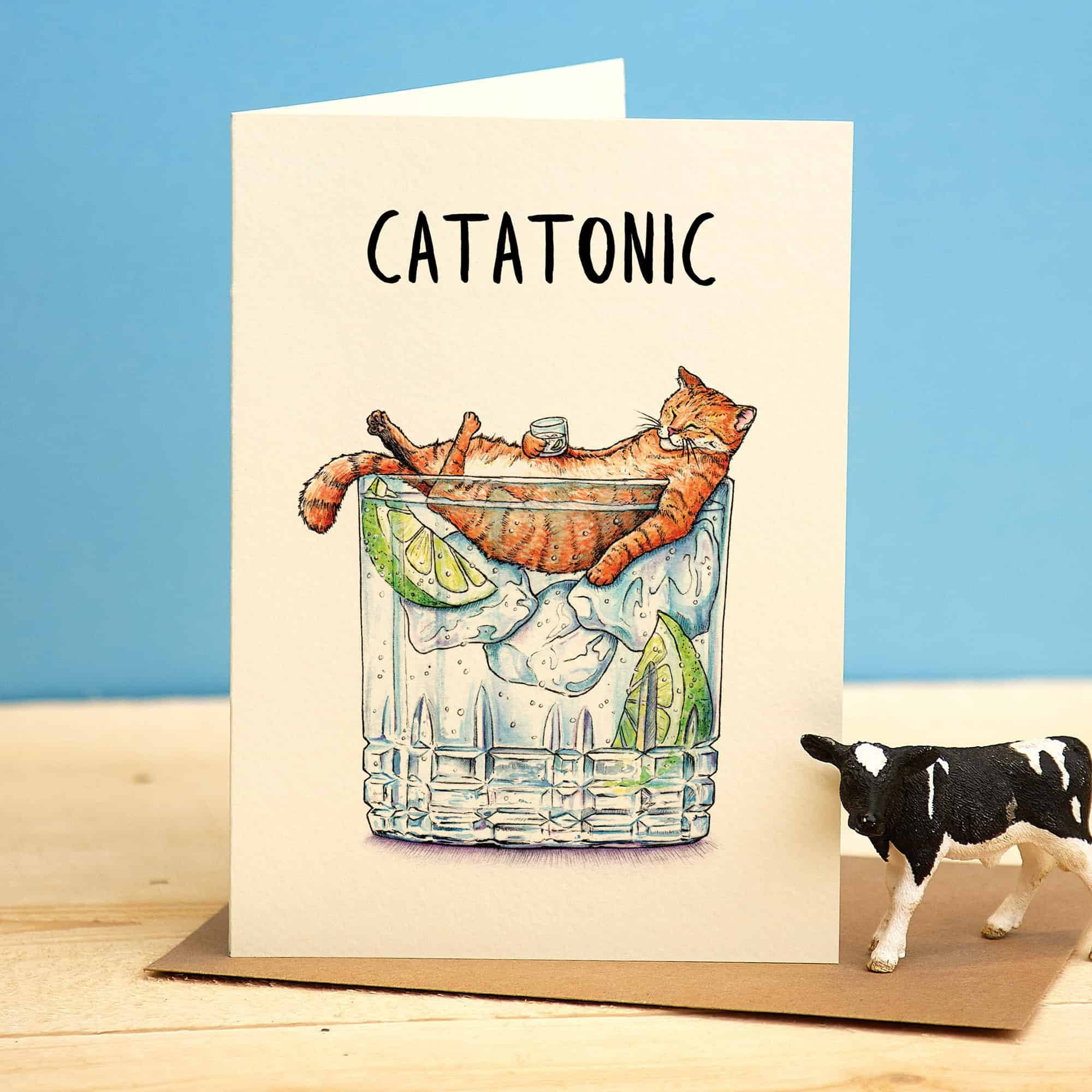 Funny Dog & Cat Card