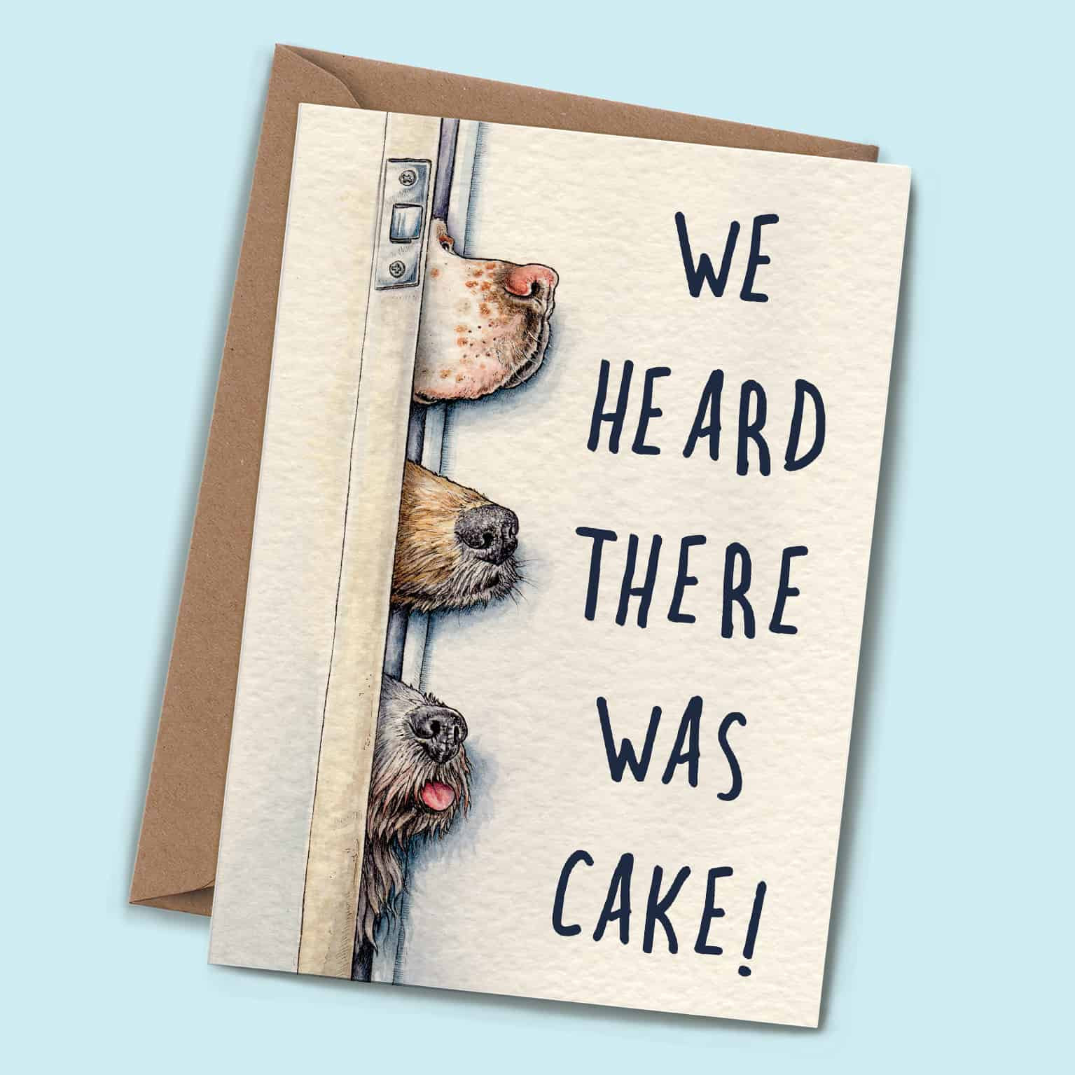 Dog Birthday Cake Card