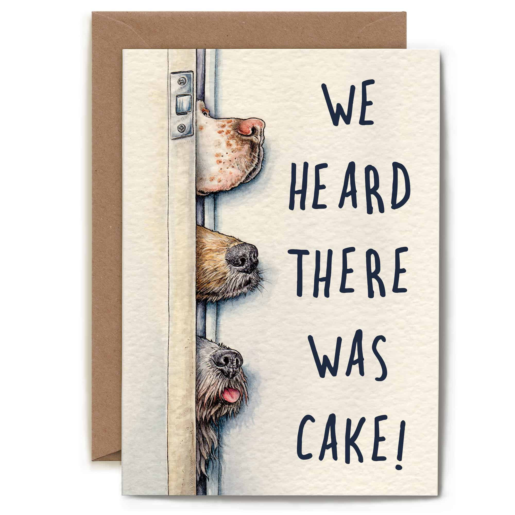 Dog Birthday Cake Card