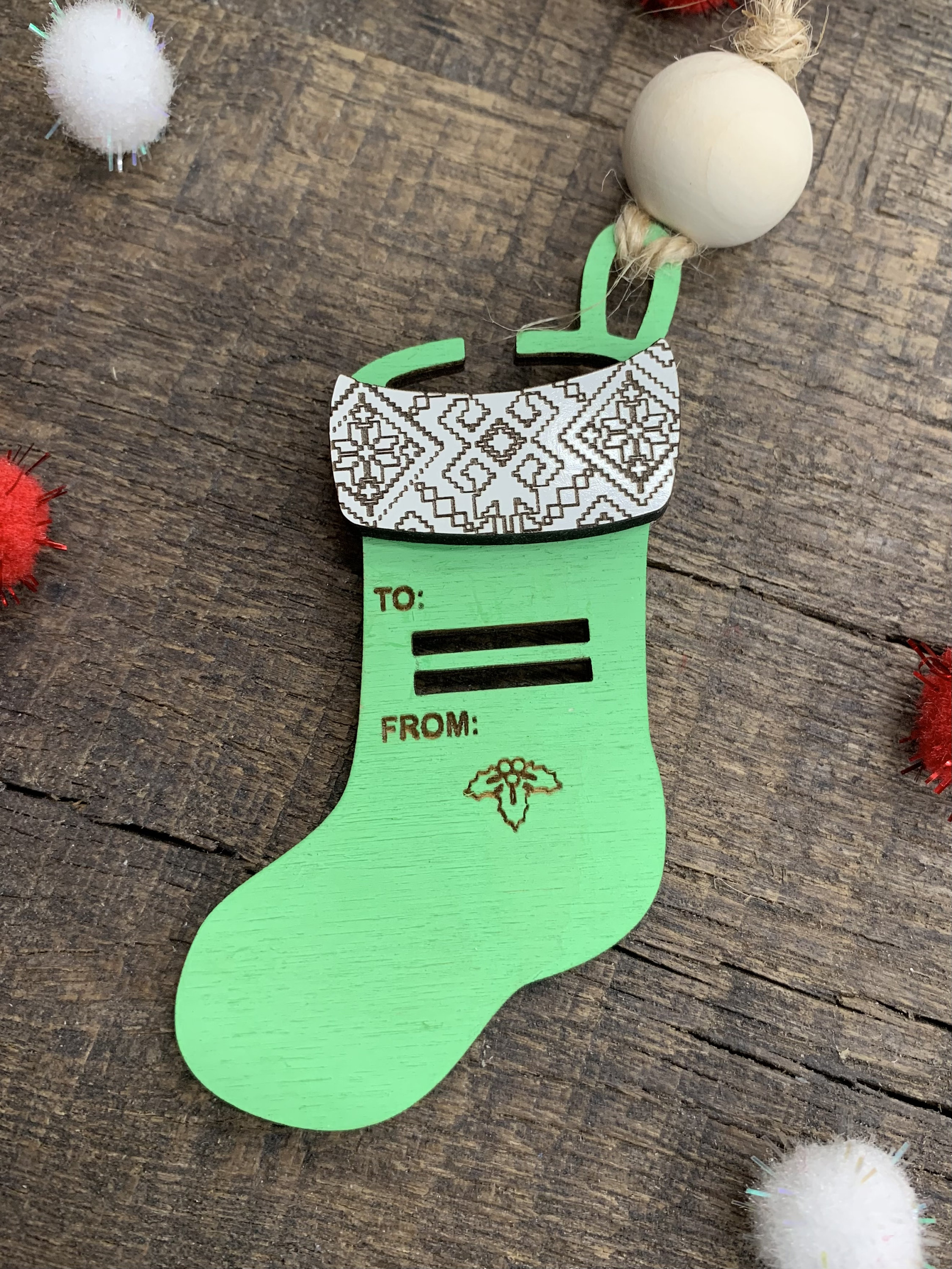 Christmas Cash Money Holder Ornament