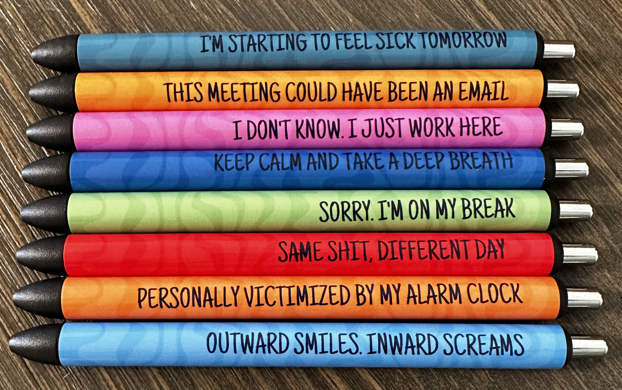 Work Humor Colorful Pen Set