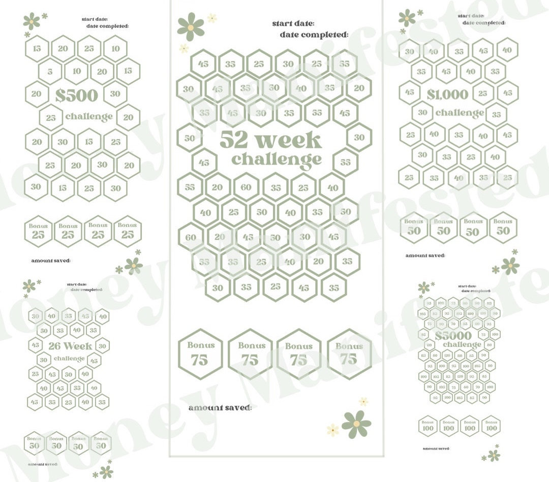 52-Week Challenge Budget Planner 📊💰