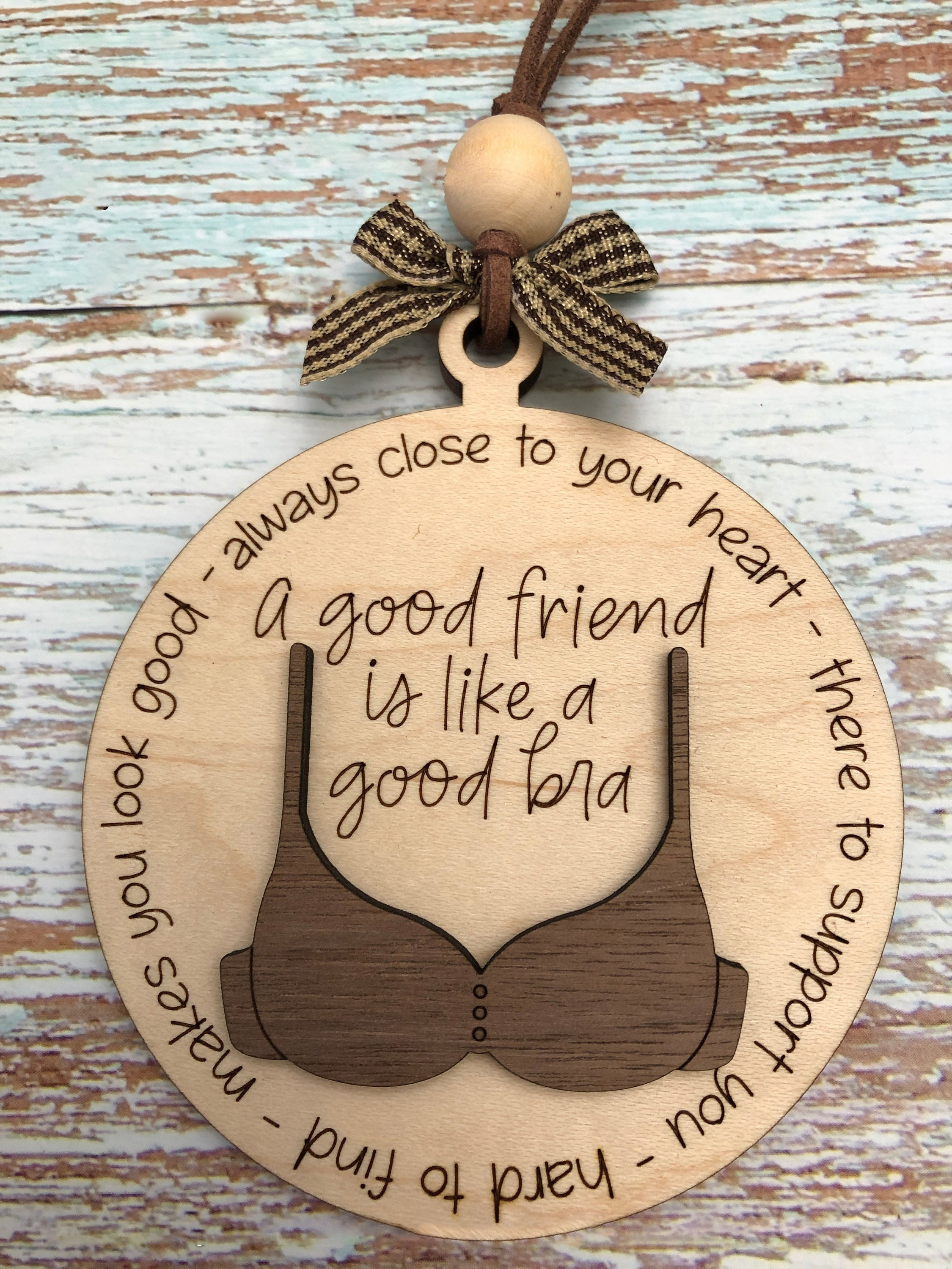🤶Funny Christmas Ornament-😂Friend Like A Bra
