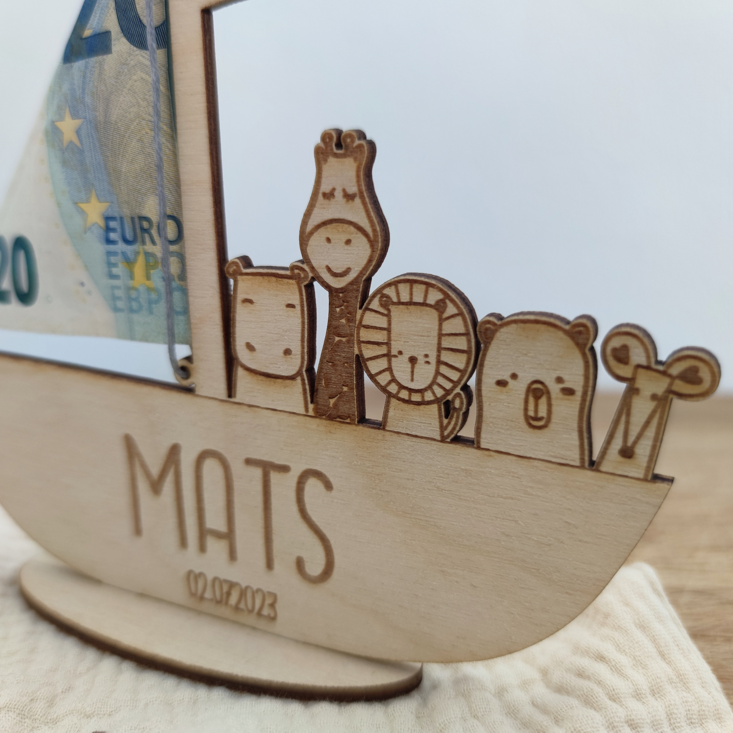 ⛵Noah's Ark Money Gift-🎁Joyful Gifting for Birth or Baptism!