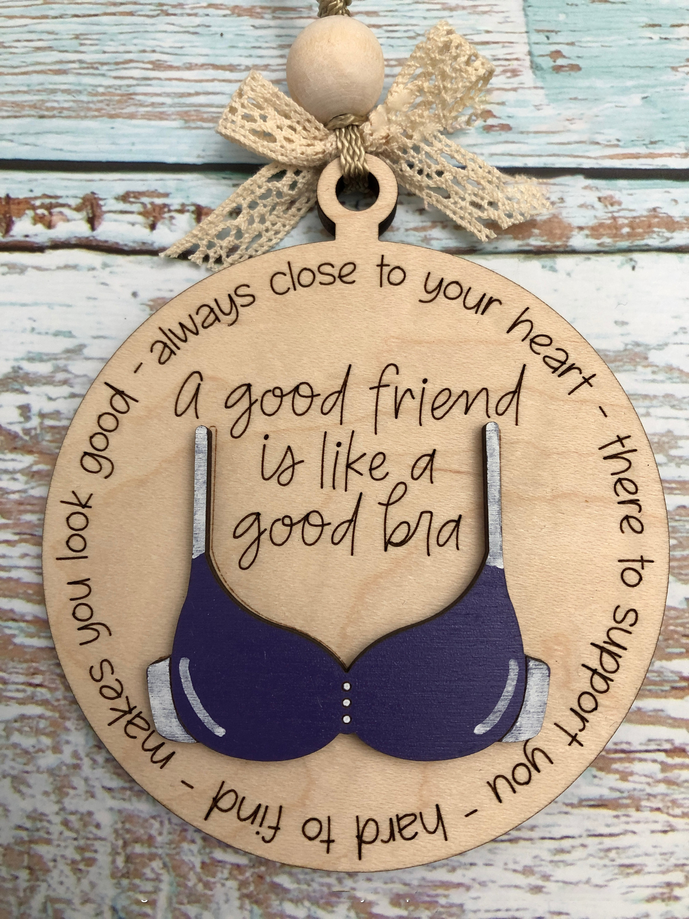🤶Funny Christmas Ornament-😂Friend Like A Bra