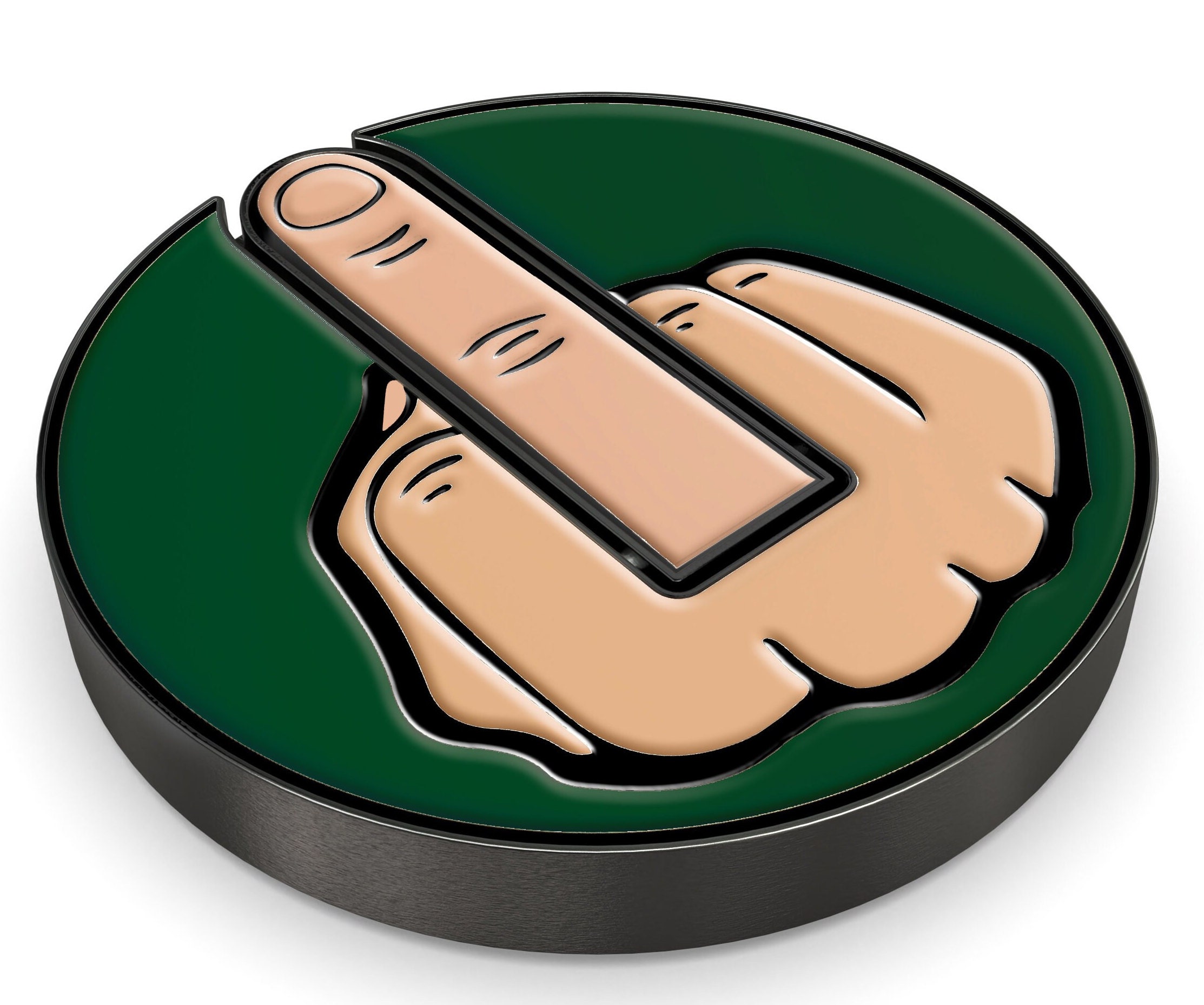 Funny Working Middle Finger Golf Ball Marker Gift
