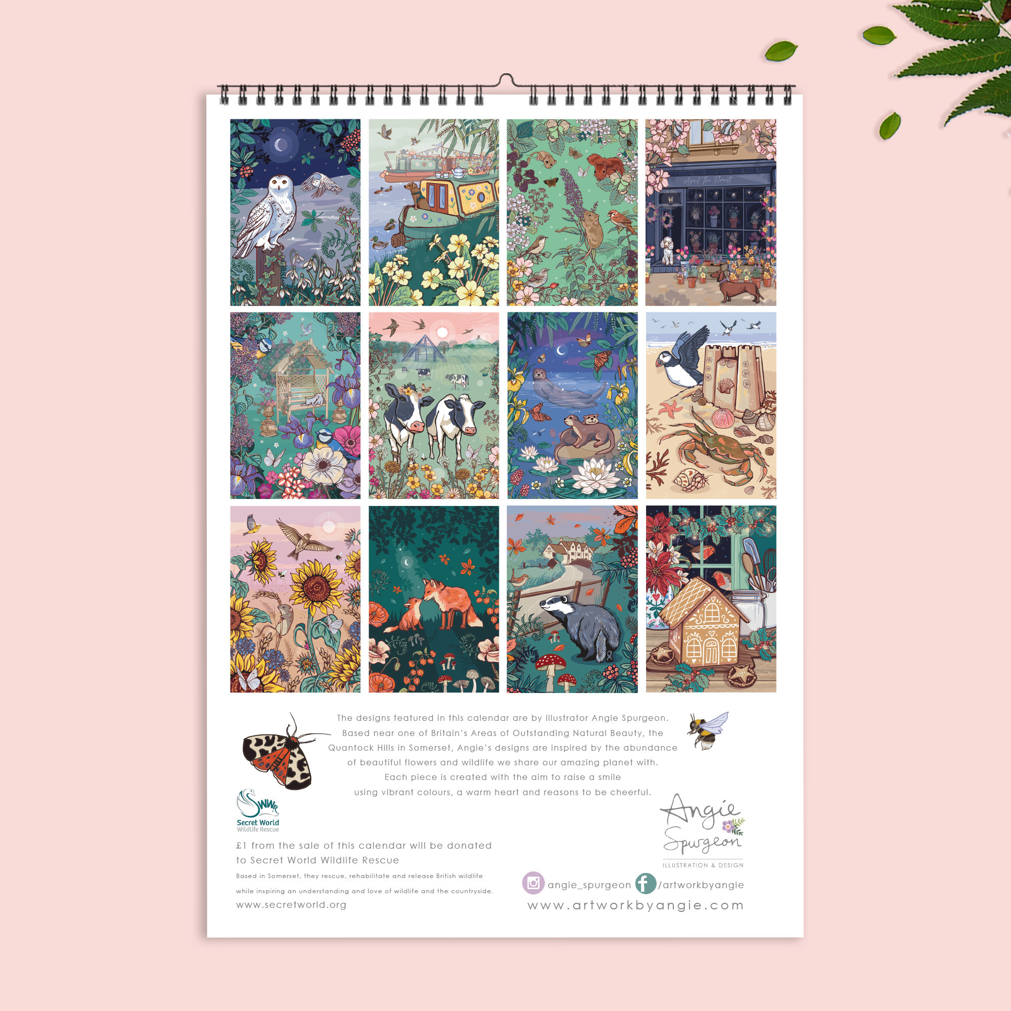 2024 Wall Calendar of Nature and Wildlife Art