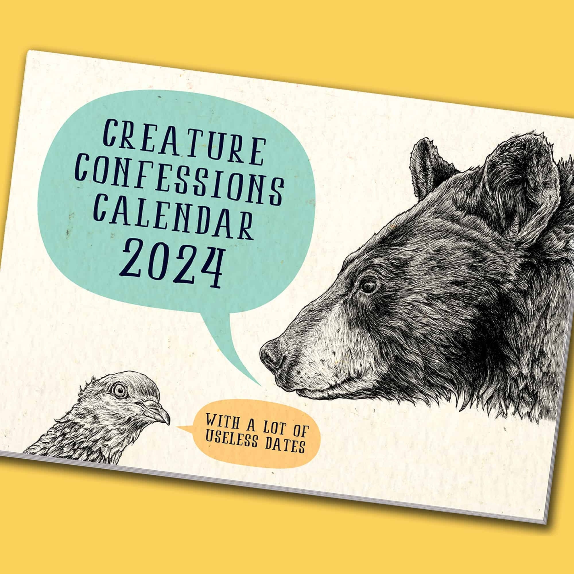 2024 Funny Animals Confessions Calendar