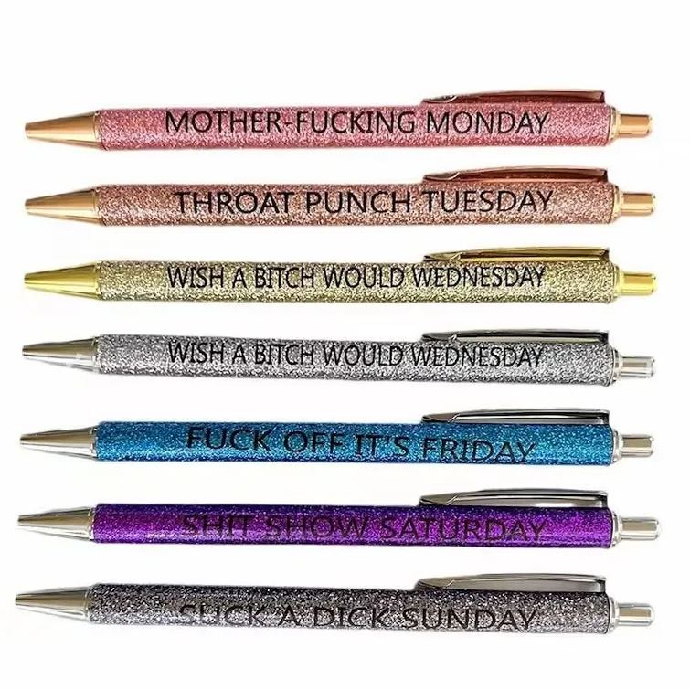 Weekday Vibes Glitter Offensive Pen