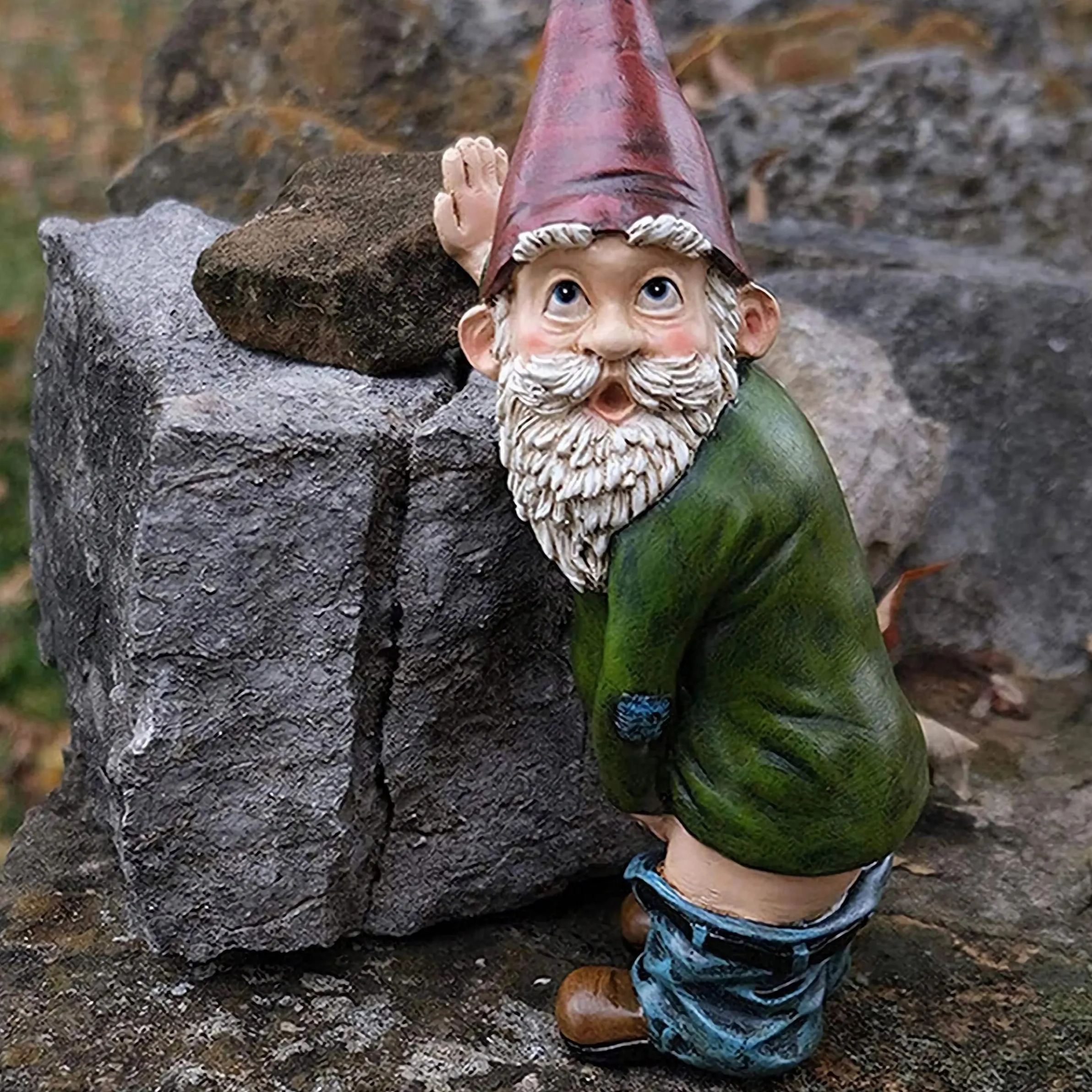 😂Funny Dwarf Garden Statue