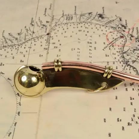 ⚓1940s Boatswain Brass Pipe Whistle