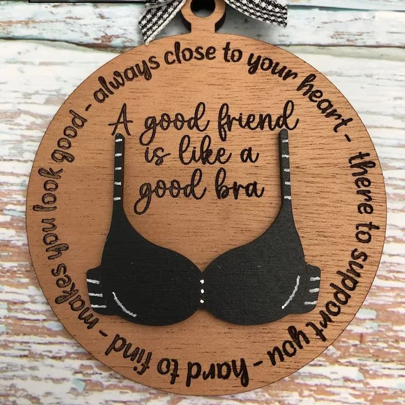 Friend Like A Bra Ornament
