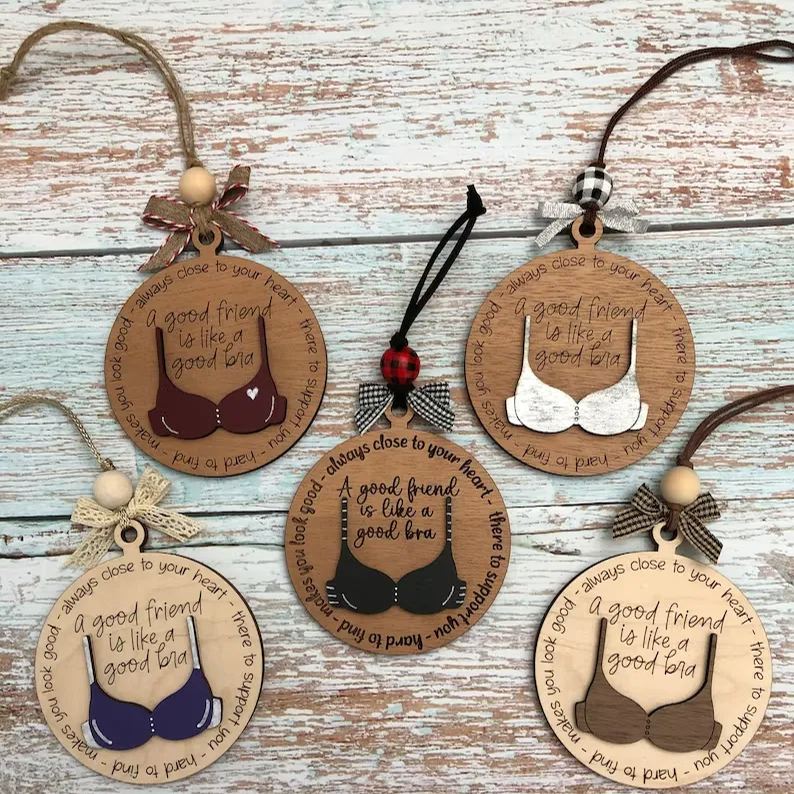 Friend Like A Bra Ornament