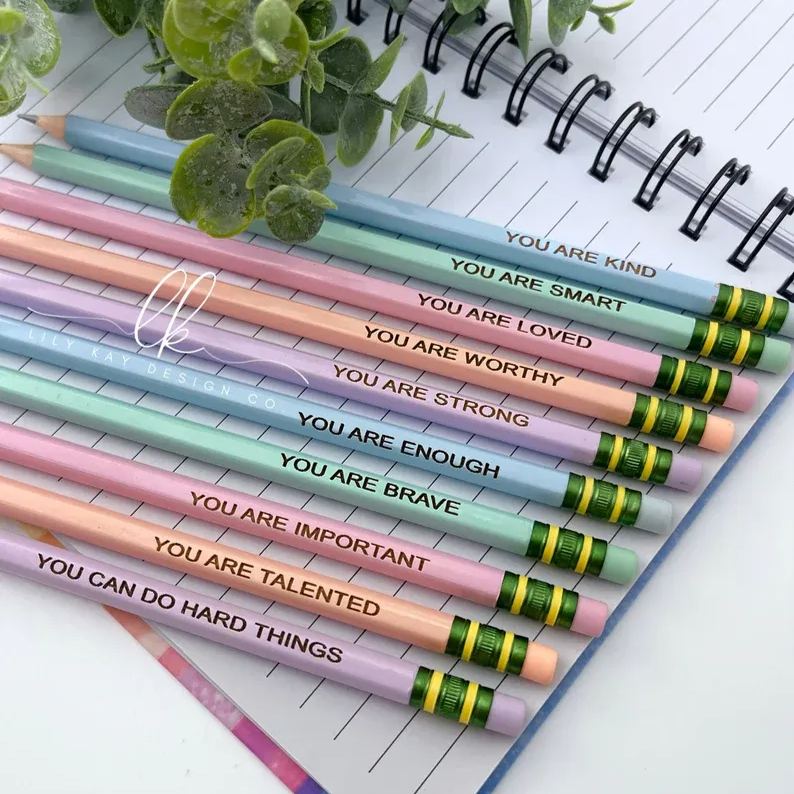 🌈Rainbow Motivational Pencils-Gift Set
