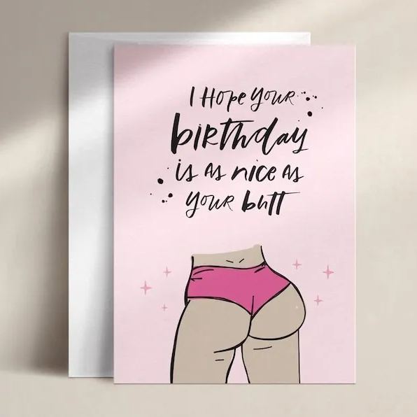 Funny Rude Birthday Card