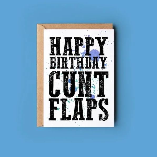 Funny Rude Birthday Card