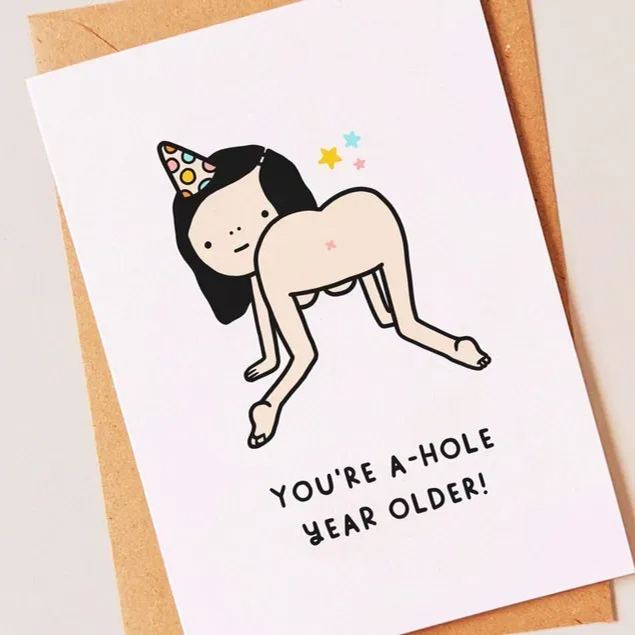 Funny Rude Birthday Card