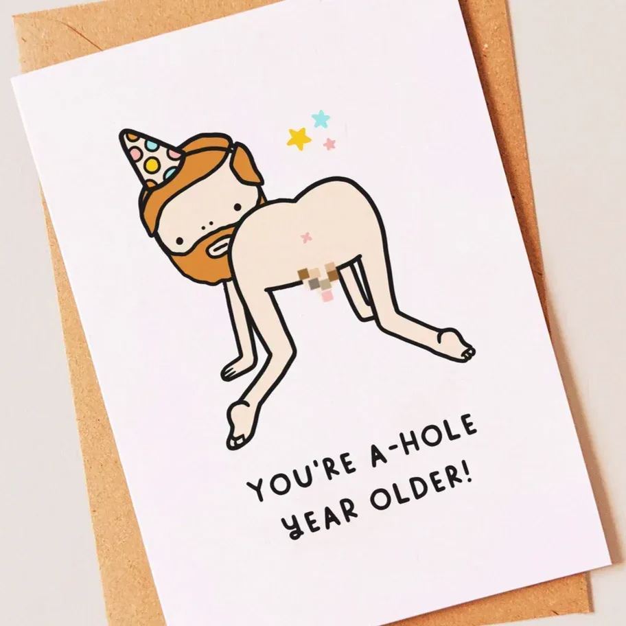 Funny Rude Birthday Card