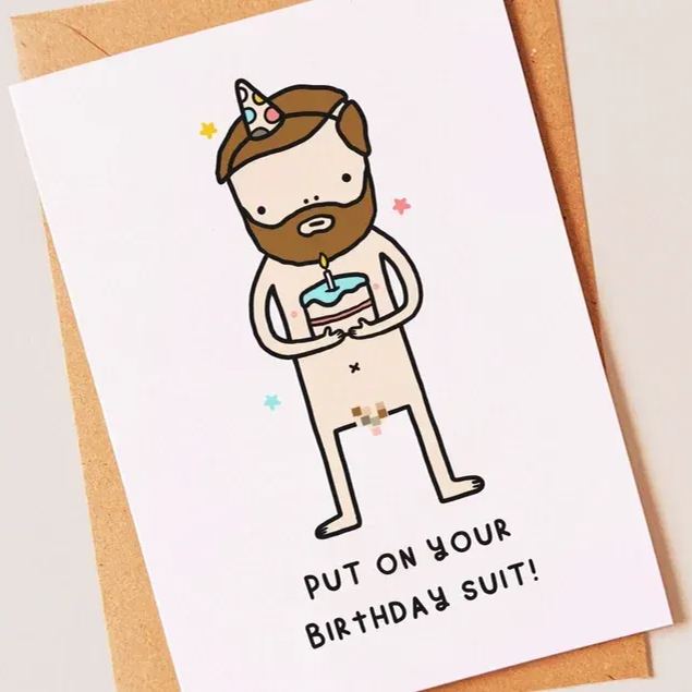Funny Rude Birthday Card