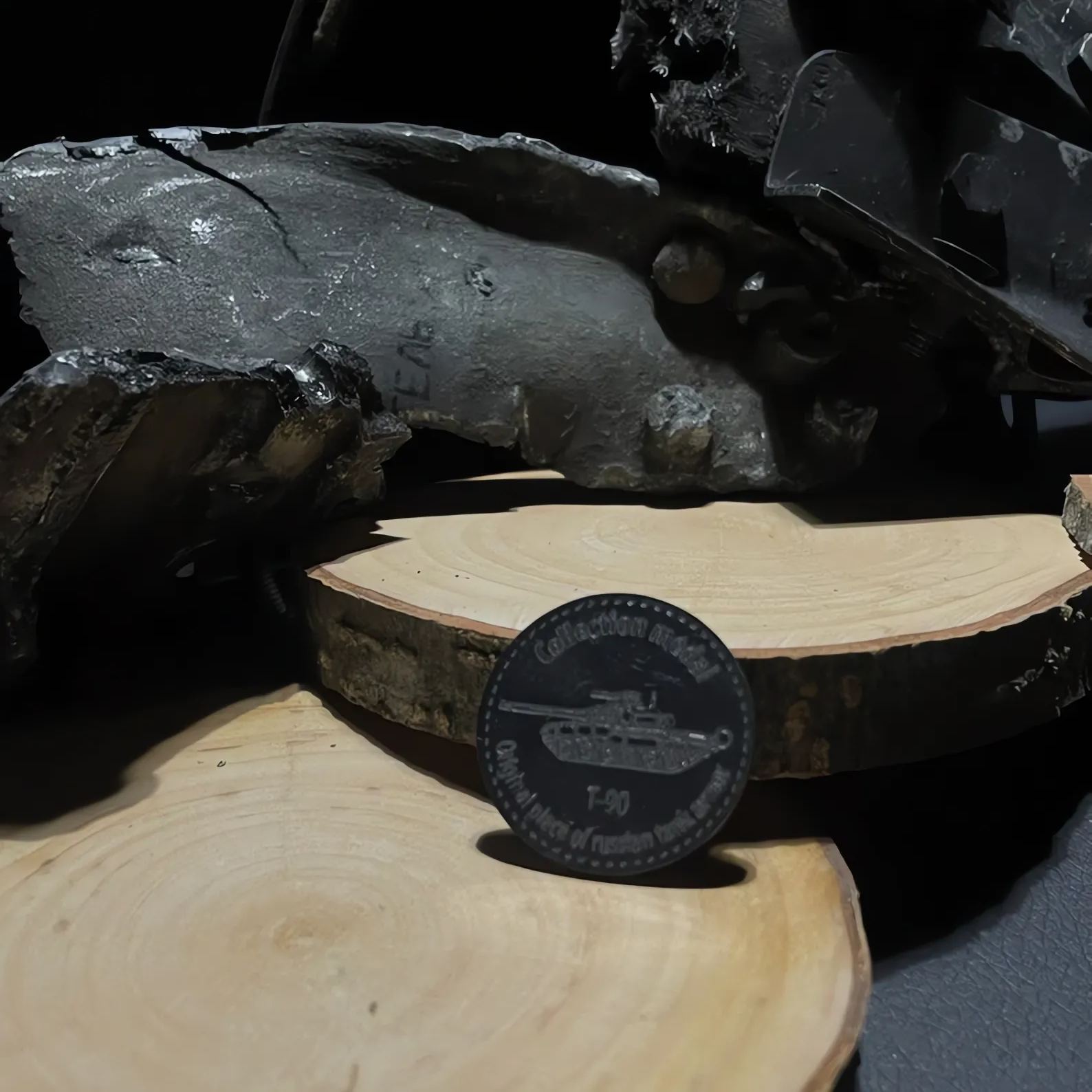 Commemorative Coin - Journey through the Destroyed Russian T90 Tank💥