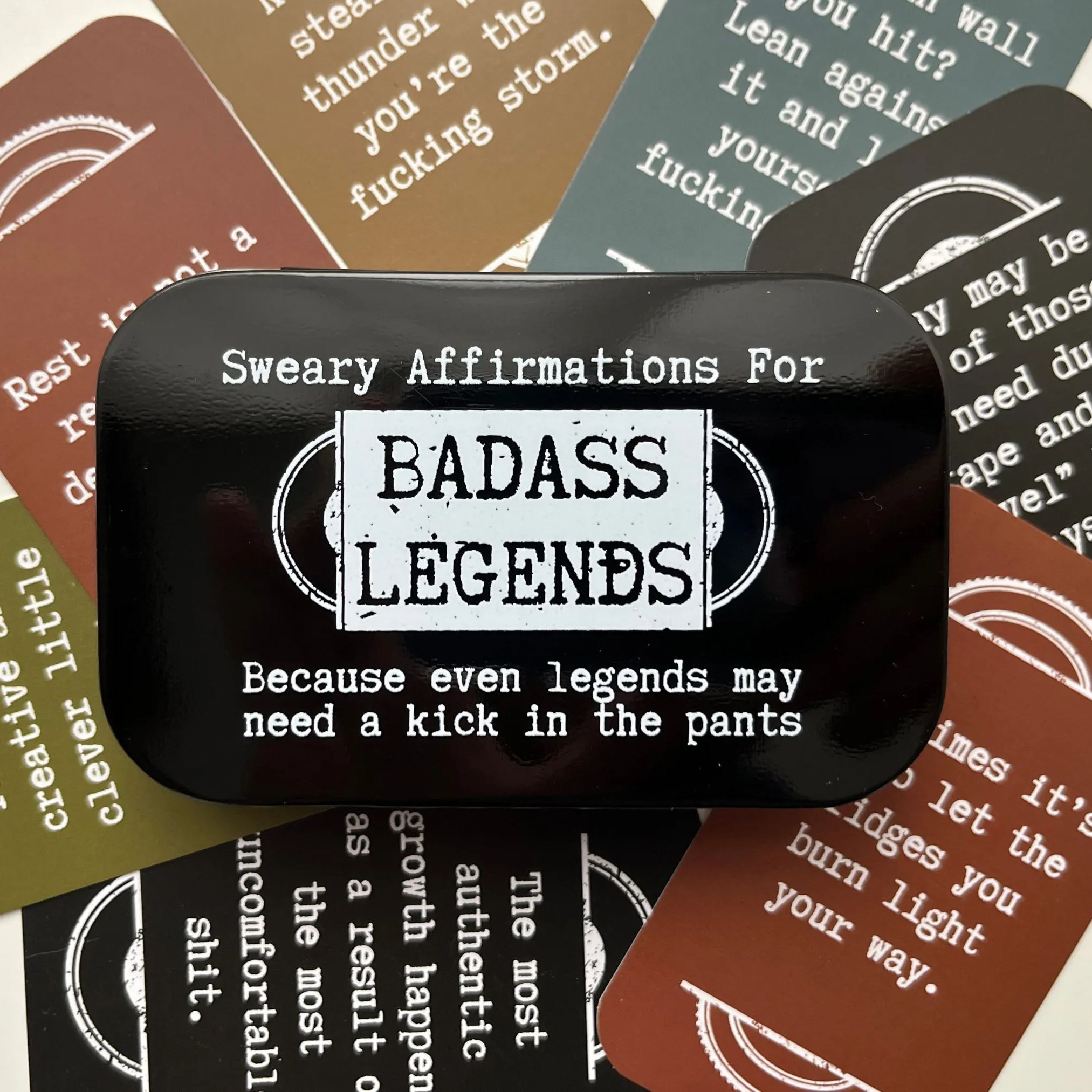 Mini Sweary Affirmation Cards for Badass Legends