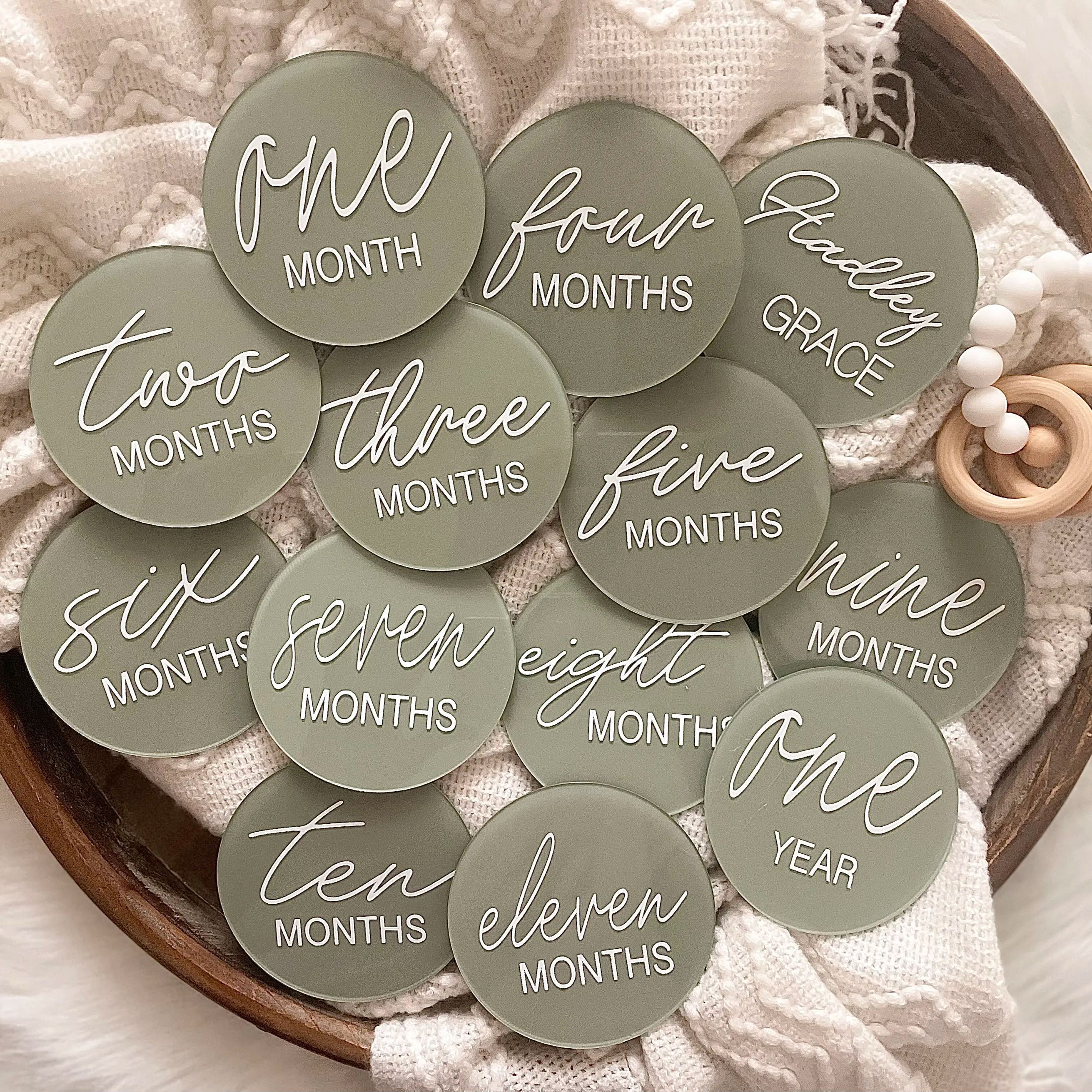 Acrylic Baby Milestones Disc