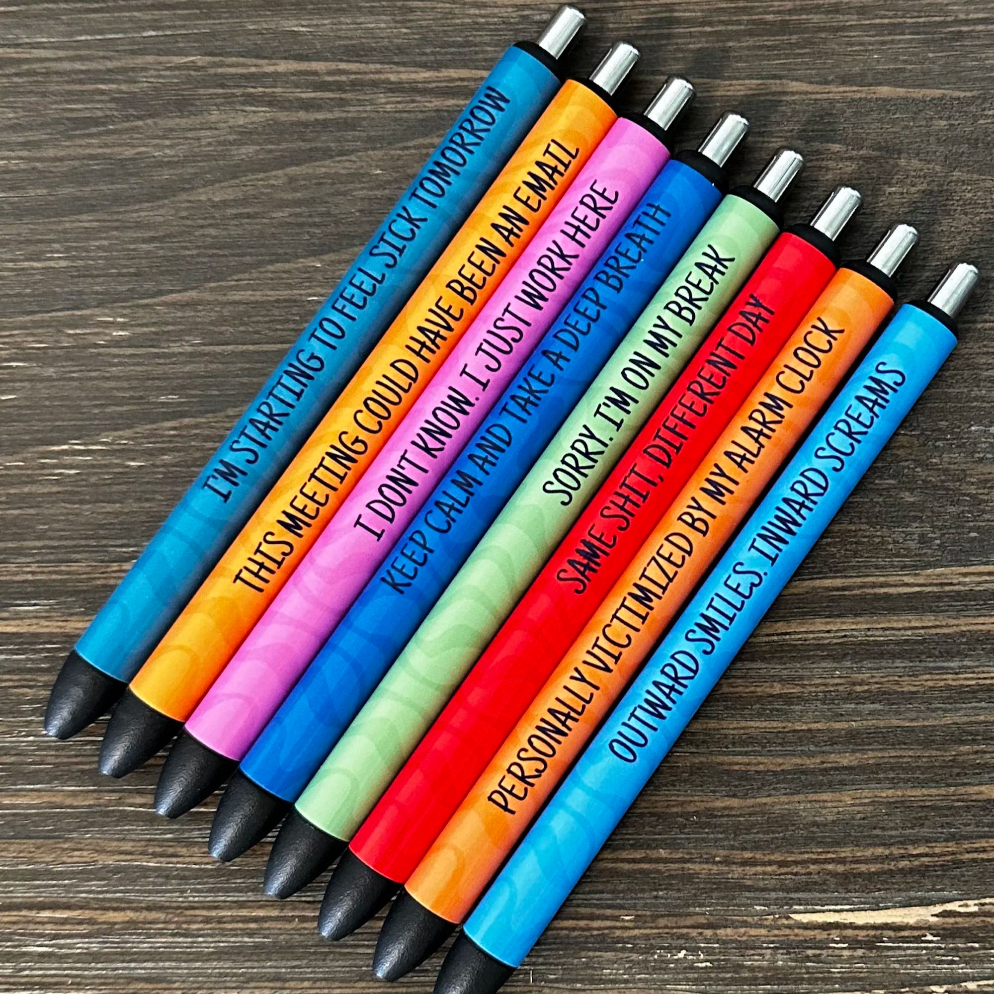 Work Humor Colorful Pen Set
