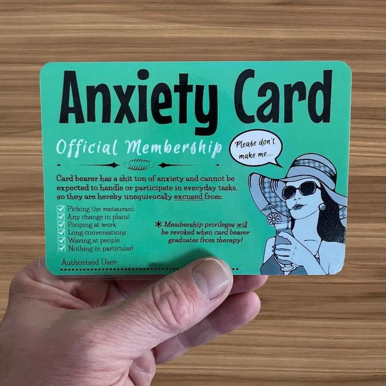 🃏 Funny Anxiety Card