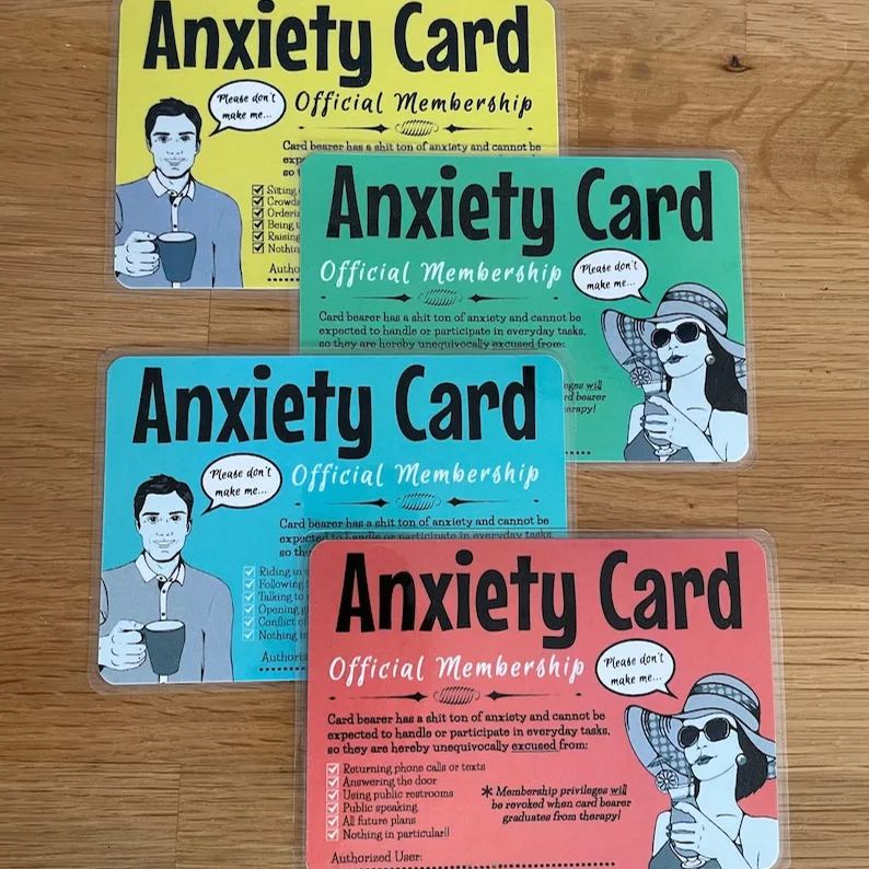 🃏 Funny Anxiety Card