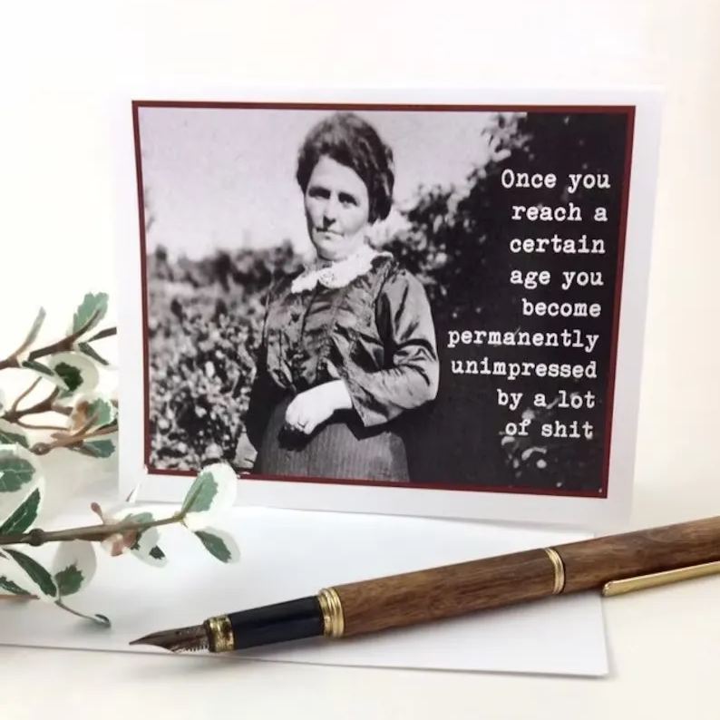  Funny Vintage Photo Card for Nurse - Can't Fix Stupid