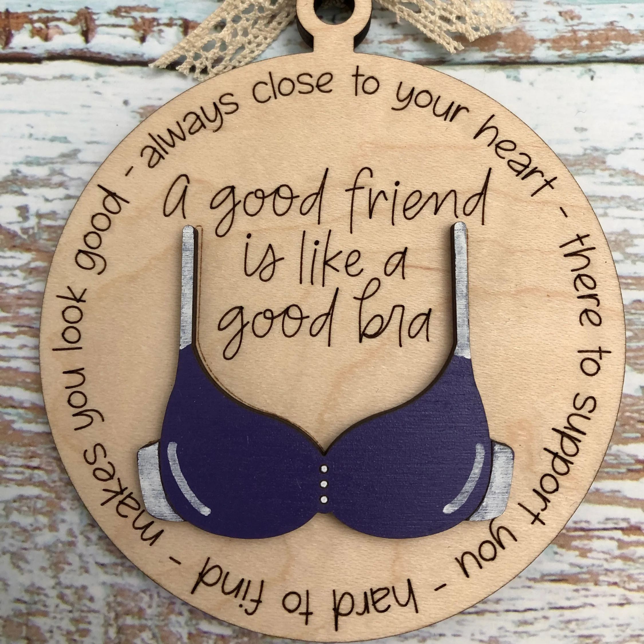 🤶Funny Christmas Ornament-😂Friend Like A Bra