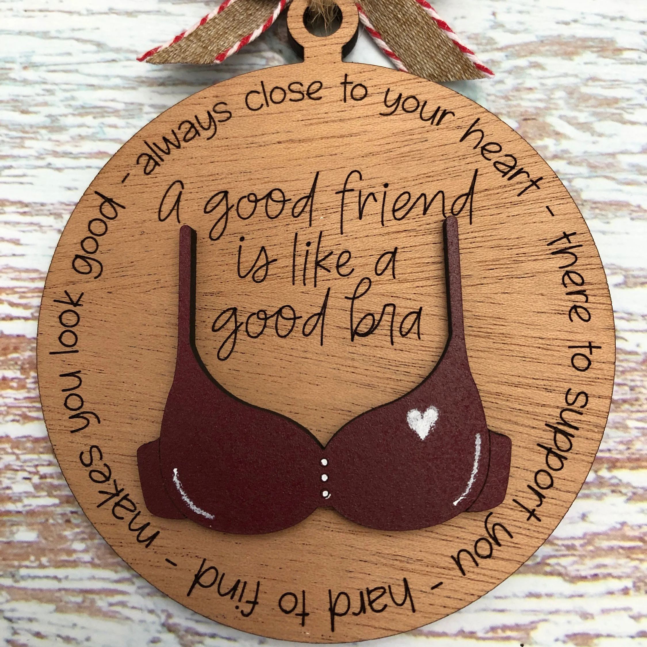 🤶Funny Christmas Ornament-😂Friend Like A Bra