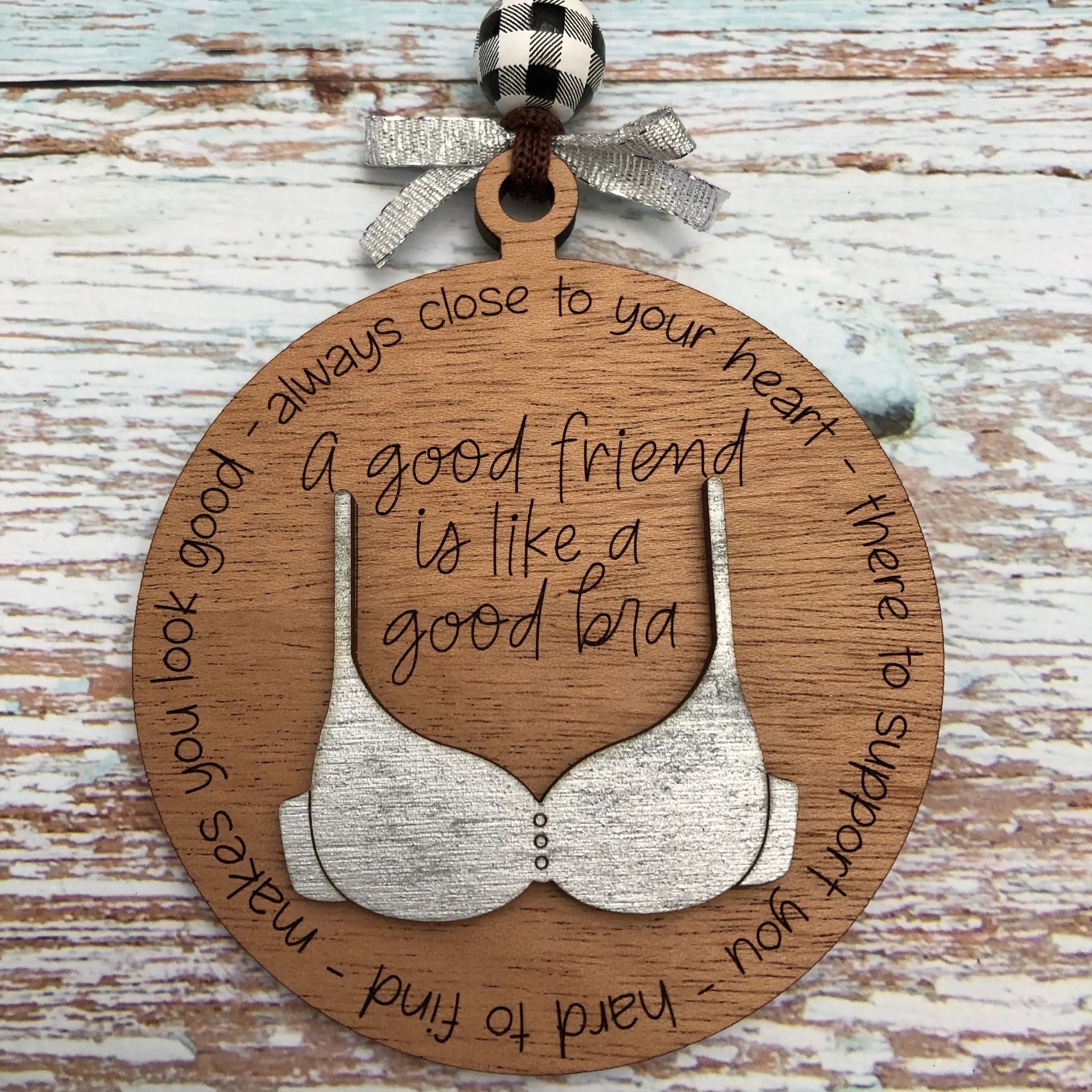 🤶Funny Christmas Ornament-😂Friend Like A Bra