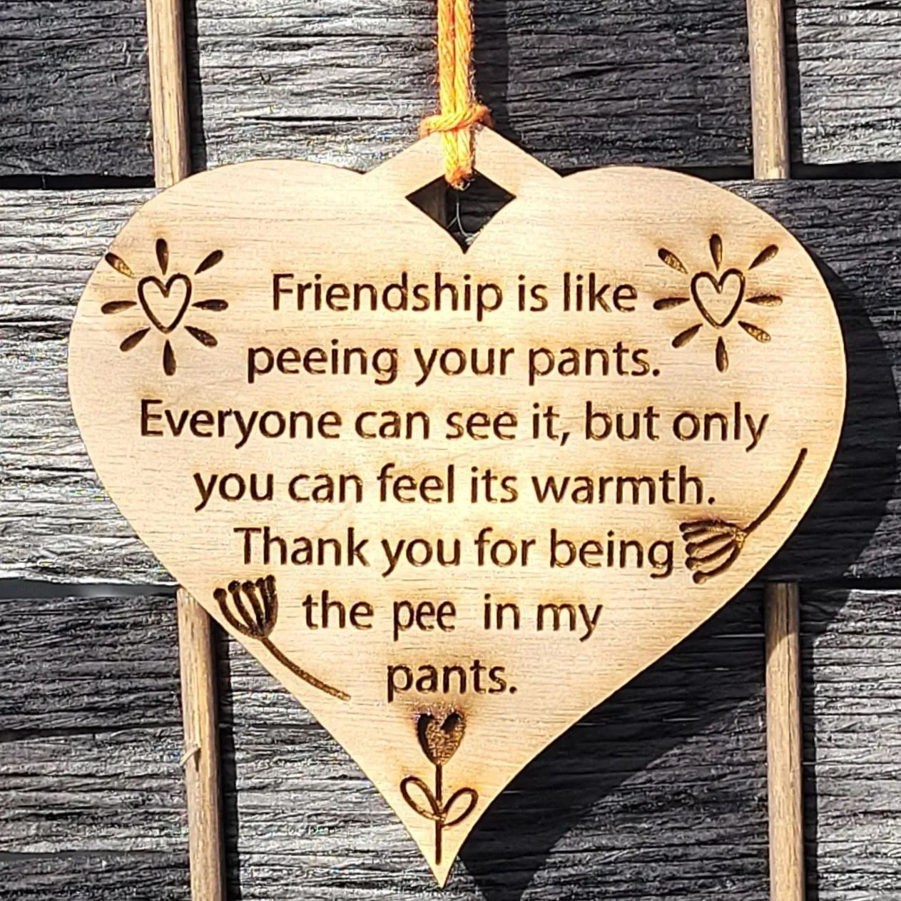 Friendship Wooden Ornament