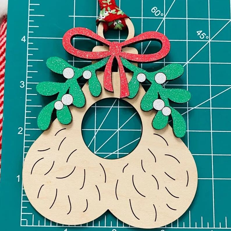 Well Hung Naughty Christmas Ornament