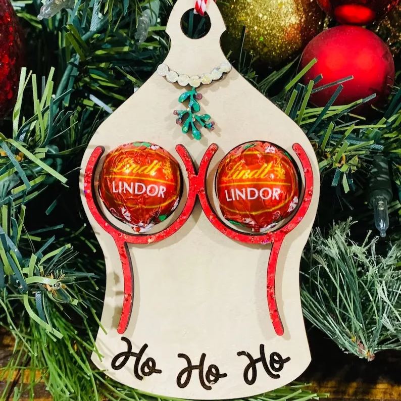 Well Hung Naughty Christmas Ornament