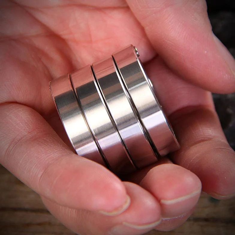 Transformable Full Stainless Steel Self Defense Brass Knuckles Ring