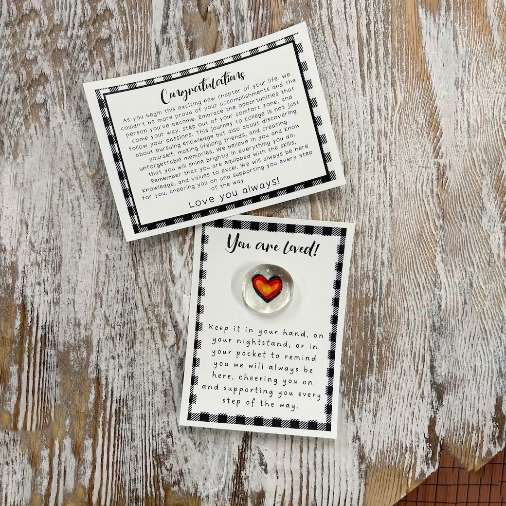 Pocket Token Glass Gem - Thinking of You Gift