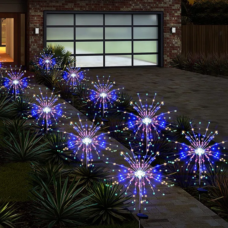 🎊HOT SALE🎊 Waterproof Solar Garden Fireworks Lamp
