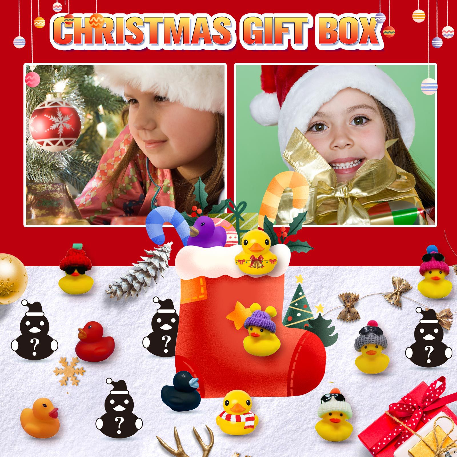 🎅Christmas  hot saler🎁 - 🦆24 Rubber Ducks Blind Box  Gift  🔥  (BUY 2 Free Shipping)