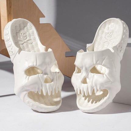2023 Summer Skull Design Single Band Slides