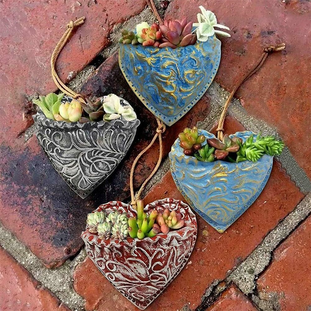 🌱PLANTING SUCCULENT HEART POCKET PLANTER🌱