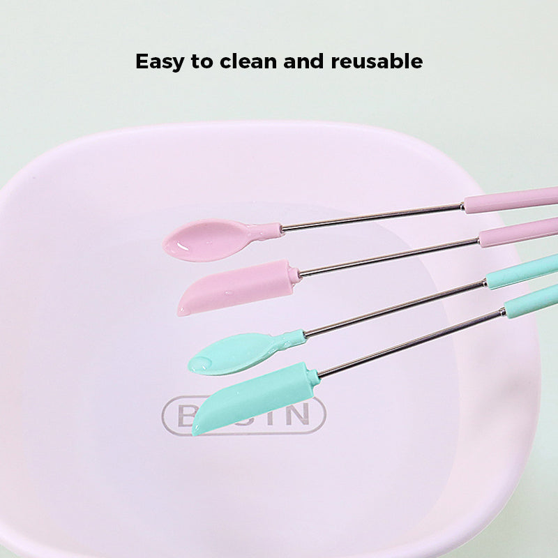 🎁Hot Sale-Mini Silicone Telescopic Spatula👍