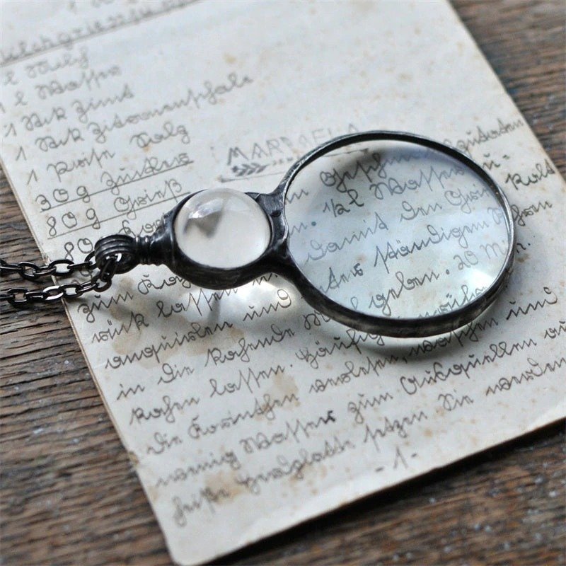 🎁Mother's Day Sale 50% OFF-Magnifying Glass Necklace gift (Buy 2 Get