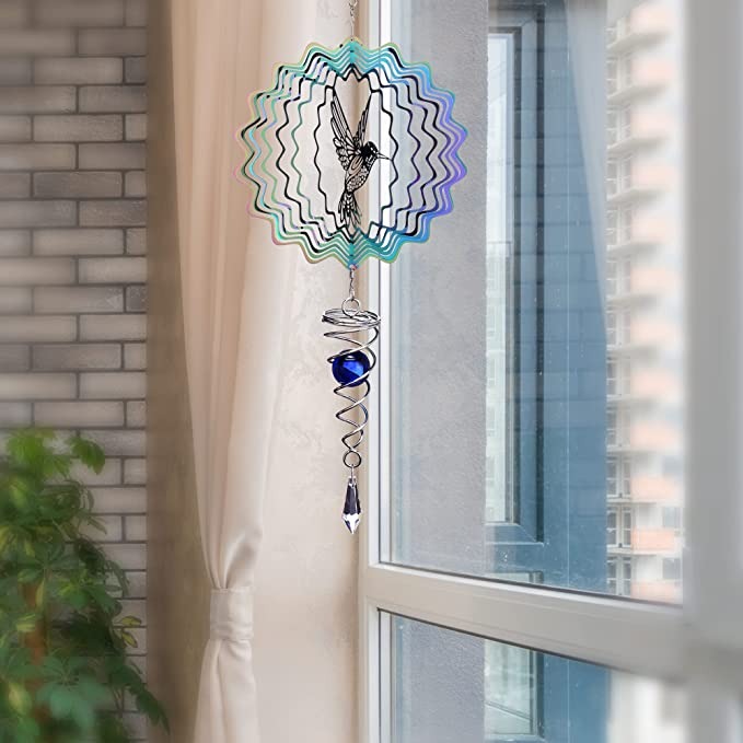 🔥Hot Sale SAVE $10-🐦Hummingbird Hanging Wind Spinner