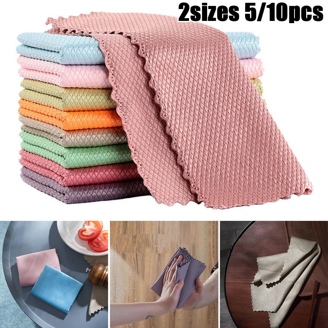 ( Reusable) Streak Free Miracle Cleaning Cloths - ⭐Buy 2 Get 1 Free