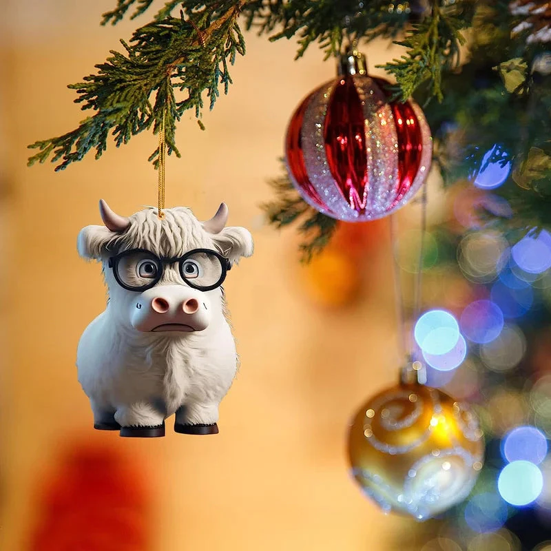 🎅 Christmas Hot Sale-🐮Cartoon Cow Decorative Ornament🐮