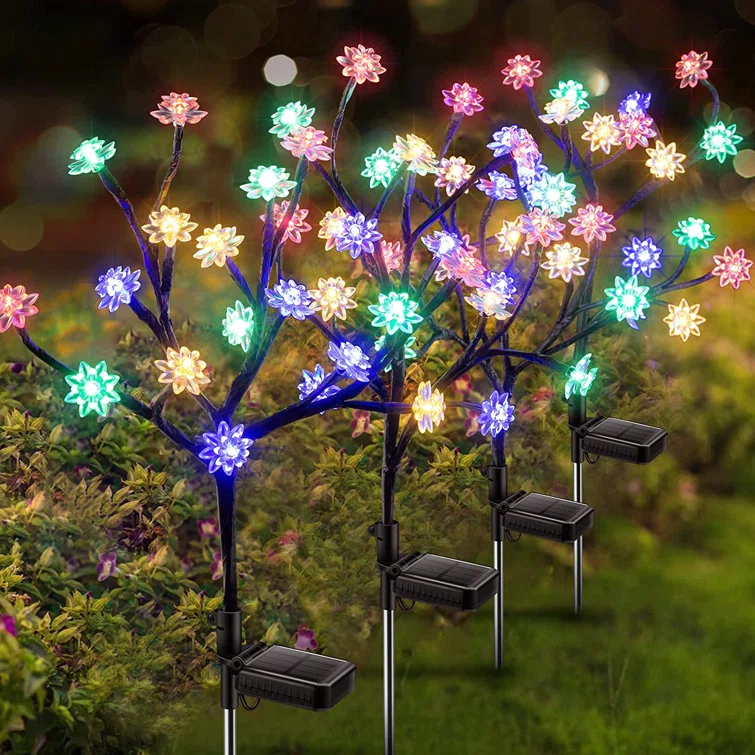 🎊HOT SALE🎊 Waterproof Solar Garden Flower Lamp